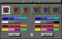 Goal!: Kit Design screen