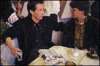 Nightbreed: Photo of Clive Barker (left) & Max Magenauer (right) in 1990